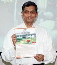 souvenir Pathak Centre for Eye Care Education Governor of Andhra Pradesh Mr E S L Narasimhan laid the foundation