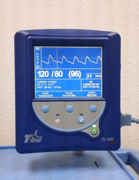 , San Diego, CA, USA) provides an arterial blood pressure (BP) waveform and beat-tobeat values of systolic arterial pressure (SAP), mean arterial