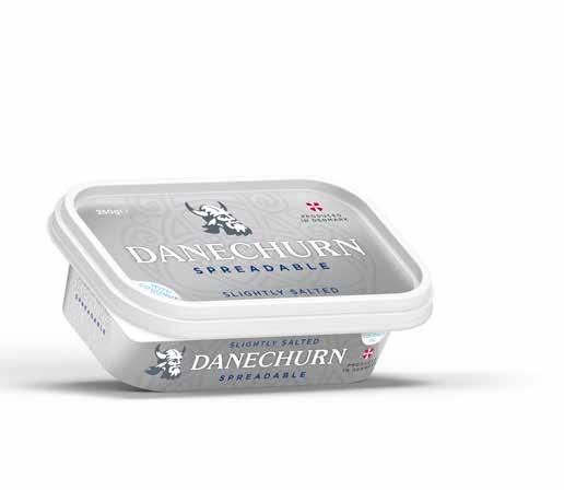 Danechurn Spreadable slightly salted is ready to use right of the fridge an it is easy to surrender to the fresh and cold taste of Danechurn.