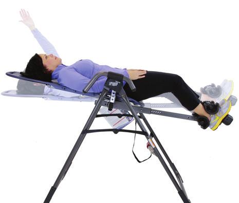 If the inversion table rotates so that the Main Shaft lifts more than a few inches off the Crossbar, to horizontal (0 o ) or beyond, your Main Shaft may be too short.