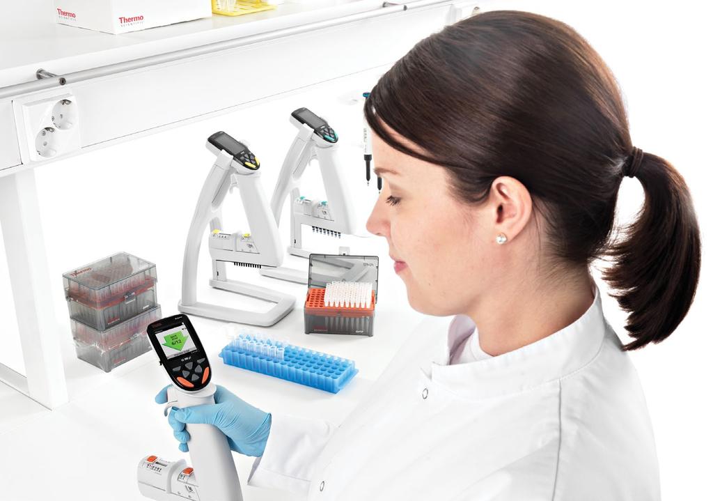 Electronic Pipettes feel the difference with E1-ClipTip Pipettes See it in action at: thermoscientific.