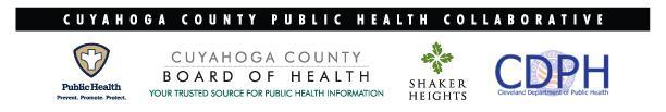 September 28-ctober 4, 2014 ( 40) This report is intended to provide an overview of influenza related activity occurring in Cuyahoga County while providing some information on state activity that is
