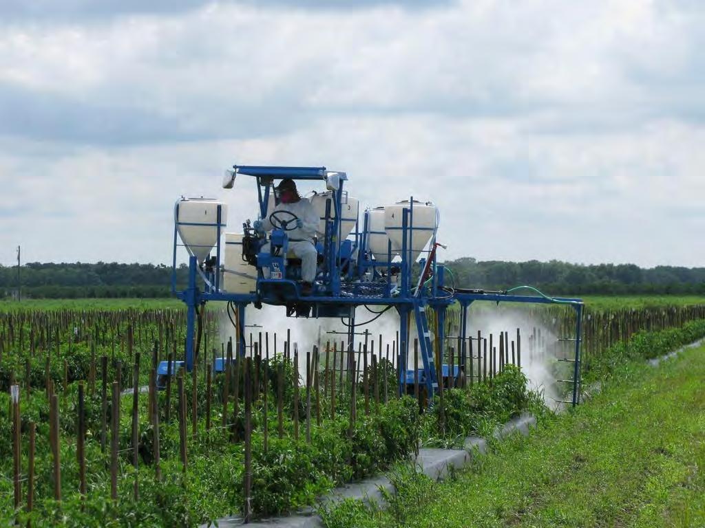 TRIALS: Tractor Sprayer: 210 PSI 60/90/120 Gal/Acre Weekly Apps.