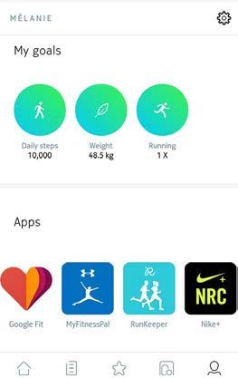 Connecting to Nike+ To connect your Nokia account to your Nike+ account, perform the following