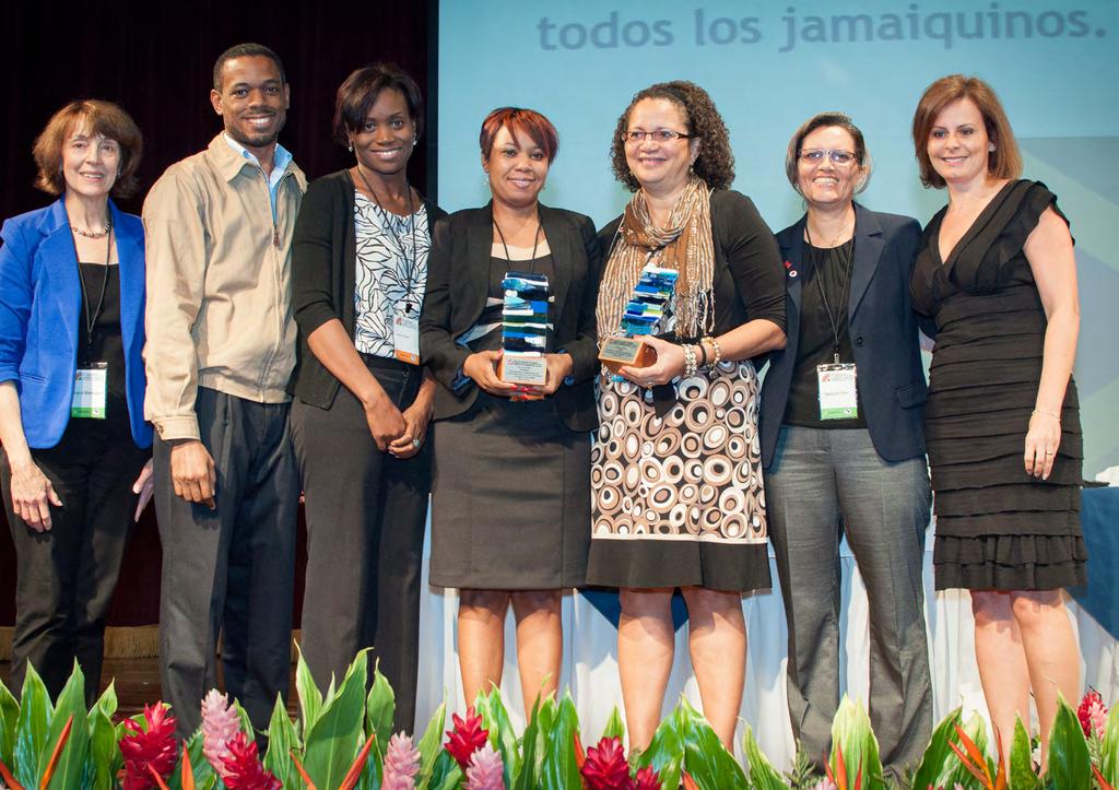 Jones and Sheryl Dennis from the MOH Jamaica; Barbara McGaw Tobacco Control Project Manager JCTC; Deborah Chen, Executive Director, HFJ and President, IAHF and Yvonne