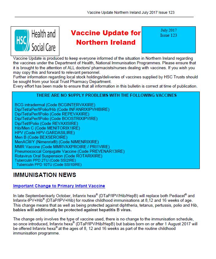 Global hepatitis A/B/combined vaccine shortage Worldwide shortage of hepatitis A, B and combined vaccines Hepatitis B particularly critical supplies