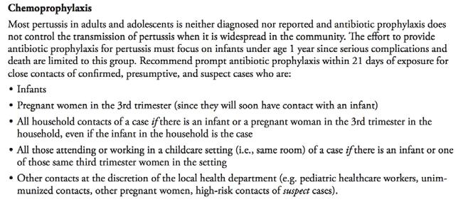 recommended for all household contacts in index case and other close contacts, including children in child care, regardless of immunization status If borderline exposure, PEP recommended if contact