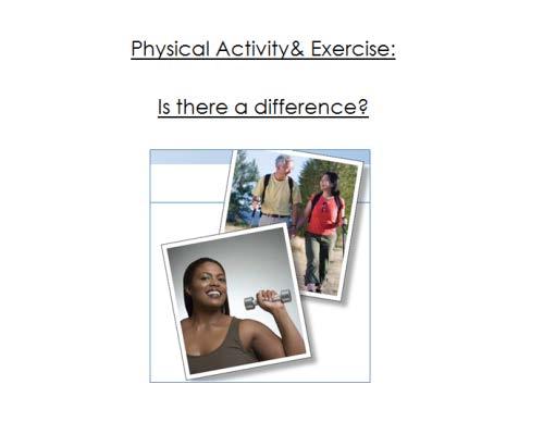 What is Physical Activity? Ask: Before we start talking about physical activity, I want to start with a basic question - what is physical activity?
