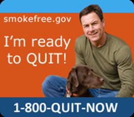 Cessation Support: State & local cessation resources, including state quitlines, through linkages with state tobacco control programs 1-800-QUIT-NOW, 1-855-