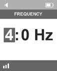 40 2.1.1 If you choose infralow frequencies (1.0 9.9 Hz) the device will show the settings menu of infralow frequencies.