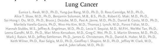 EML4 Lung AdCA, IMT SQSTM1 DLBCL,
