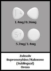 Buprenorphine/naloxone Sublingual Tablets (Zubsolv) Available doses (BUP/NX):