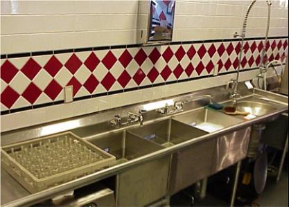 Cleaning and Sanitizing in a Three-Compartment Sink