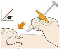 Do not get rid of any air bubbles in Do not pull off the needle cap until you are ready to inject. Do not put the needle cap back on. 2. Pinch the skin.