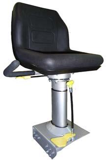 Accessories & Options ADJUSTABLE SEAT This fully adjustable seat system features gas assisted lift, adjusts
