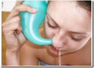 water and neti pot Admitted with severe