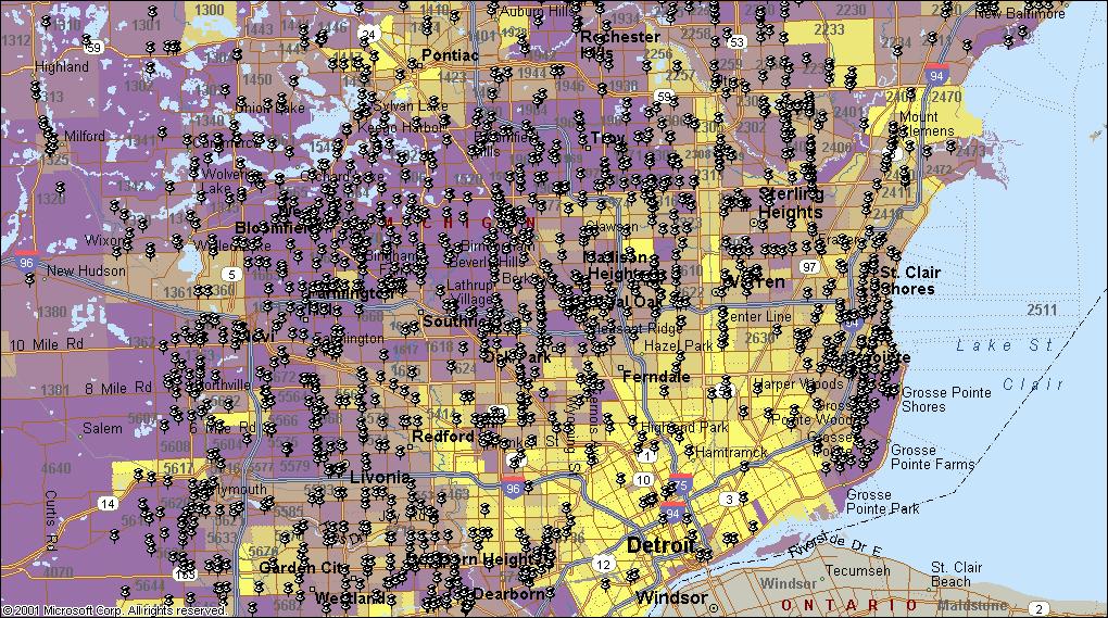 Detroit and Suburbs: 2005