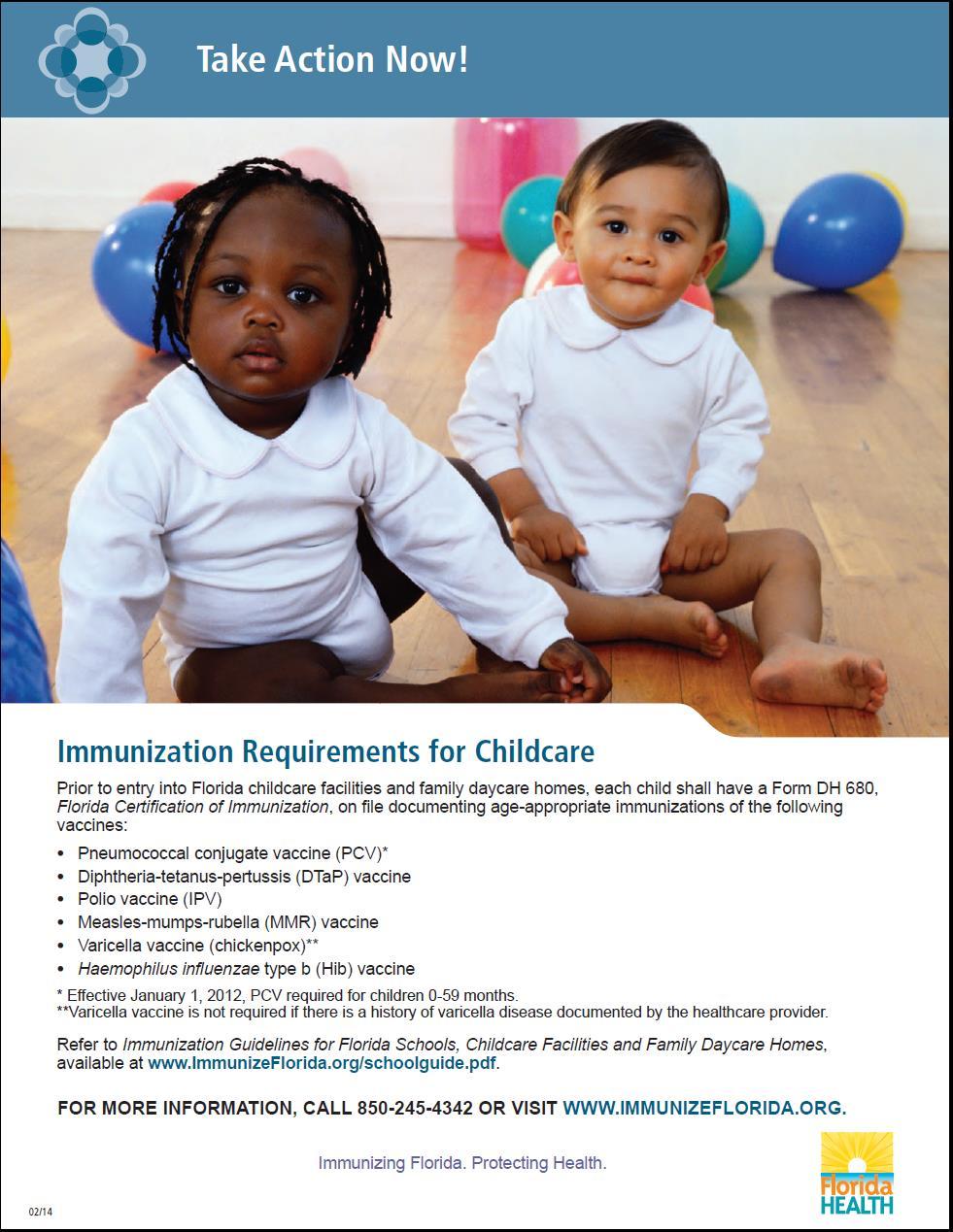 Required Vaccines for Child Care http://www.