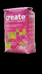 Create Orthodontic Alginate is an attractive fuchsia coloured powder with a red fruit flavour.