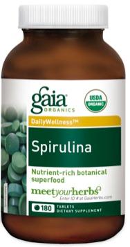 Spirulina is a complete vegetarian source of protein with all known amino acids, chlorophyll, minerals, b- complex vitamins, and essen;al fany acids.