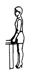 HEEL PROP- to straighten (extend) the knee. Lie on your back with a rolled up towel under your heel or sit in a chair with the heel on a stool as shown in the figure.