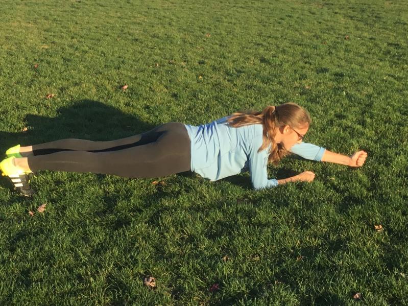 Front Plank Exercises Arm Reaches 1.