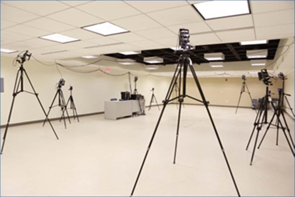 Motion analysis laboratory collecting data to answer