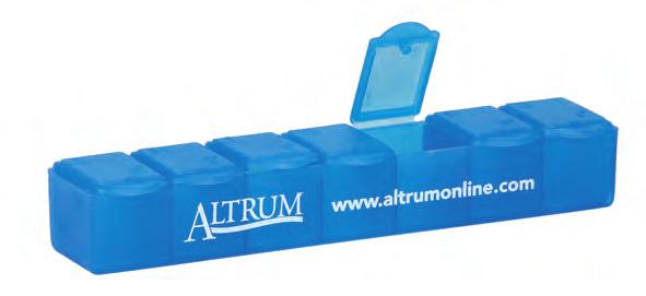 Simplify Your Life With ALTRUM Vitamin Organizer The ALTRUM Vitamin Organizer (G3300) provides a convenient