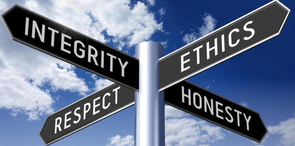 moral principles that govern a person's