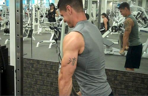 25 Rest-Pause Sets - Triceps Triceps: Use the same rest-pause strategy with a rope push-down, cable pull-downs, or straight bar push-downs.
