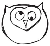 Owls lay eggs. Owls are helpful. They eat rats and mice. 6 14 19 29 30 41 44 52 Day 1: When do owls hunt?