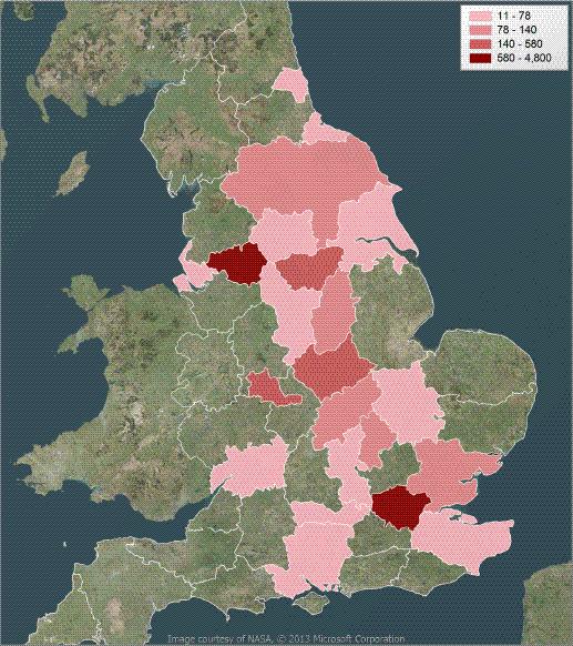 SCD patient demographics - Most SCD patients are in London region, NW and Midlands -80% SCD patients will be supported by Colindale and Tooting's HTLs -