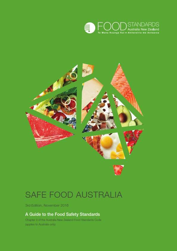 Food Safety Standard Legal Requirement Australian