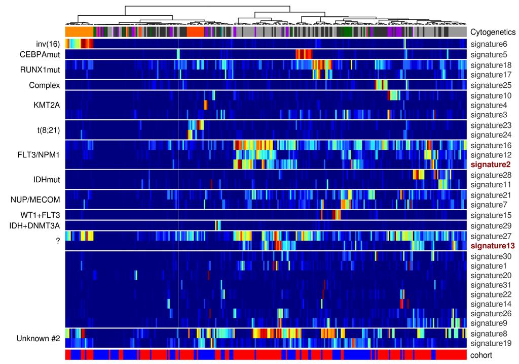 Figure S23. NMF Deconvolution of genome-wide methylation patterns. DNA methylation signatures derived by non-negative matrix factorization (NMF) and in silico purification.
