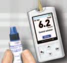 Taking a test 2 5. Check if the result is in range Compare the result displayed on the meter to the range printed on your OneTouch Verio Control Solution vial.