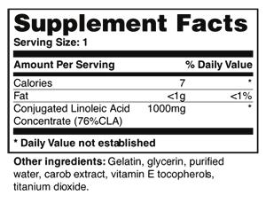 CONJUGATED LINOLEIC ACID Product Name: Conjugated Linoleic Acid Product Numbers: VNV497 Product Count: 60/CT Product Form: Softgels Sizes Available: 60 Softgels A double-blind, randomized,