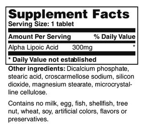 ALPHA LIPOIC ACID Product Name: Alpha Lipoic Acid Product Numbers: VNV032 Product Count: 60/CT Product Form: Tablets Sizes Available: 60 V-Tabs Alpha Lipoic Acid, which is also known as thioctic