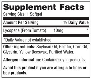 LYCOPENE Product Name: Lycopene 10 mg Product Numbers: VNV047 Product Count: 60/CT Product Form: Softgels Sizes Available: 60 Softgels Lycopene is an antioxidant compound found most notably in