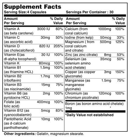 CORAL CALCIUM SUPREME 1000 MG of Americans do not get an adequate supply of Magnesium from their diet.