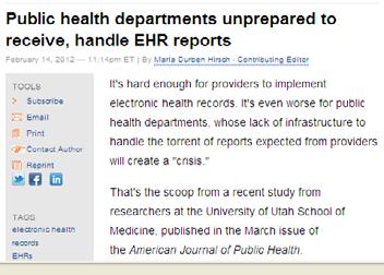 Challenges The public health departments won't be able to process all of the data