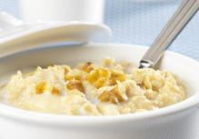 fruit Use low fat milk in place of water when making oatmeal Make scrambled eggs with