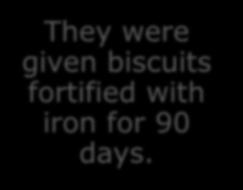 fortified with iron for 90 days.