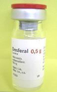 desferrioxamine(iv, SQ) deferiprone (oral)