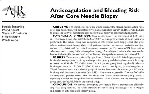 anticoagulation may be higher than proceeding with procedure Same day biopsy may be necessary Recommendations Recomendations Prior to procedure all patients should be questioned for history of