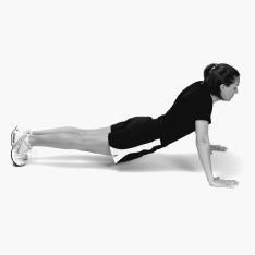 Trunk Stability Push-Up Scoring 1 Men are unable to perform a repetition with hands
