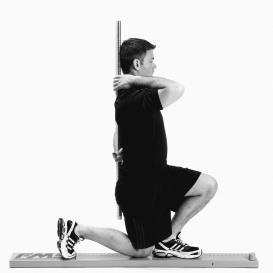 In-Line Lunge Score of 3 Dowel contacts maintained Dowel remains vertical No torso movement