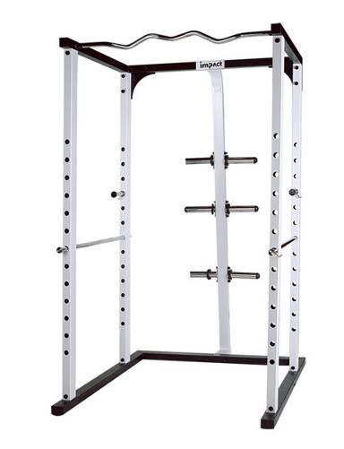Power Rack Model: SM312 Unique E-Z curl bar style chin up bar provides varied hand positioning Integrated plate