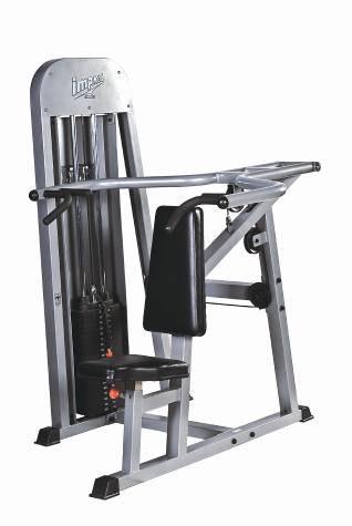 Shoulder Press Model: CT2013 Ergonomically angled hand grips to alleviate wrist stress Contoured back support pad allows for