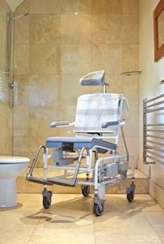 Kirton M2 Gas Tip Shower, Toilet & Commode chair Provides definitive positioning & postural management