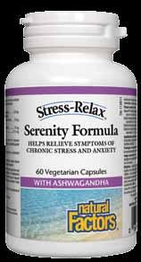 Serenity Formula Helps relieve chronic stress and anxiety by strengthening the